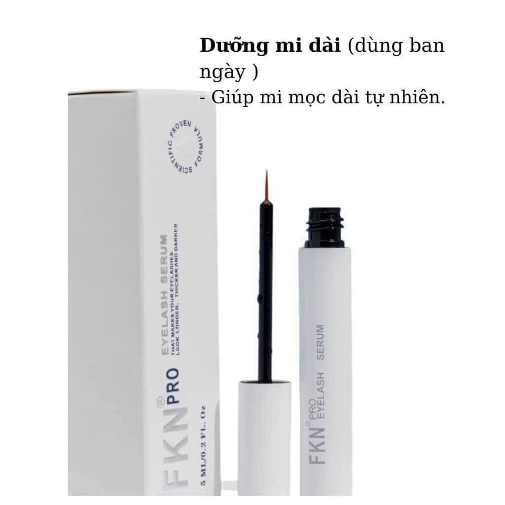 Serum Dưỡng Mi FKN Pro Màu Trắng Ban Ngày Eyelash Serum 5ml dùng ban ngày dưỡng mi cong dài quyến rũ
