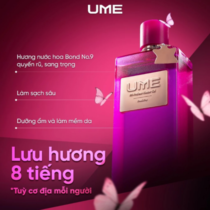 Sữa Tắm Nước Hoa U9 UME U9 Perfume Shower Gel Không chỉ là sữa tắm mà còn là nước hoa ẩn mình trong từng giọt sữa