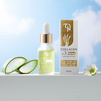 Serum Nám Collagen X3 TN - Serum Đông Trùng Hạ Thảo X3 Mỹ Phẩm Đông Anh Nguyễn Huỳnh Như