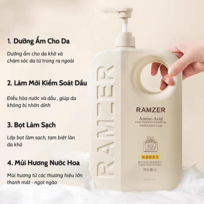 Sữa tắm Ramzer hương nước hoa là một sản phẩm tuyệt vời cho những ai yêu thích sự sang trọng và đẳng cấp
