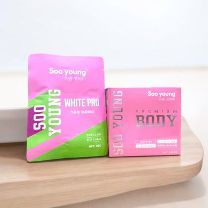 Kem Body Tảo Hồng Soo Young là sản phẩm dưỡng trắng da toàn thân đến từ thương hiệu Soo Young,