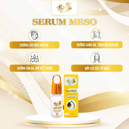 Serum Meso Fairy Hỗ Trợ Dưỡng Trắng Da Căng Bóng 10ml iúp da trắng sáng mềm mịn căng bóng