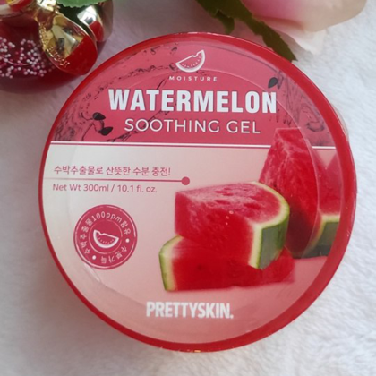 Gel Dưỡng Đa Năng Dưa Hấu Prettyskin  có tác dụng làm mát da, cung cấp nước tạo độ ẩm cho da từ đó làm giảm nếp nhăn và khô da