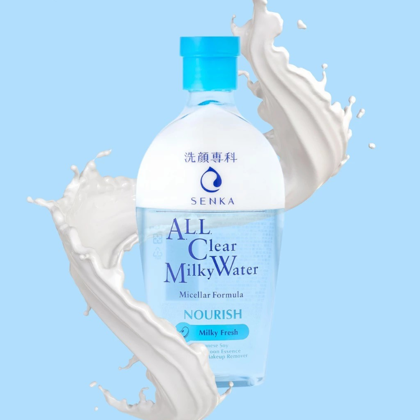Nước tẩy trang Micellar All Clear Water Fresh Senka Nourish Màu Xanh Dương