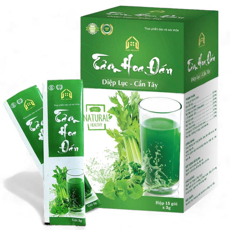 Những cách sử dụng Diệp Lục Cần Tây Tâm Hoa Đán