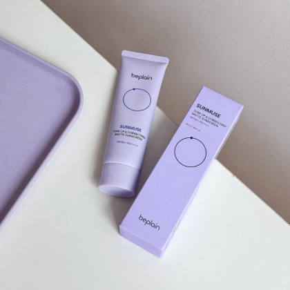Kem Chống Nắng Beplain Nâng Tông Da Sunmuse Tone Up & Correcting Matte Sunscreen 50ml Màu tím nhạt