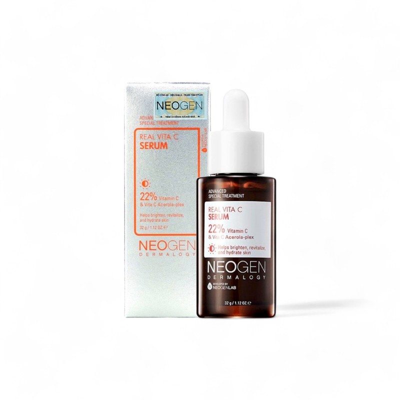 Tinh Chất Hỗ Trợ Dưỡng Sáng Da, Giảm Thâm Neogen Dermalogy Real Vita C 22% + 5% Niacinamide Serum 32g