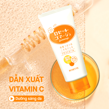 Tẩy Tế Bào Chết Rosette Màu Cam Gommage Bright Peel Gel Cho Da Thường Xỉn Màu 120g