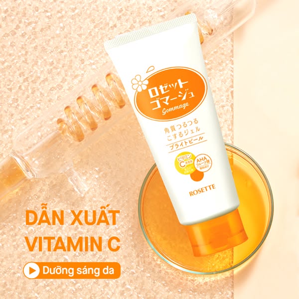 Gel Giúp Loại Bỏ Tế Bào Da Chết Dưỡng Sáng Da 120G Rosette Gommage Bright Peel