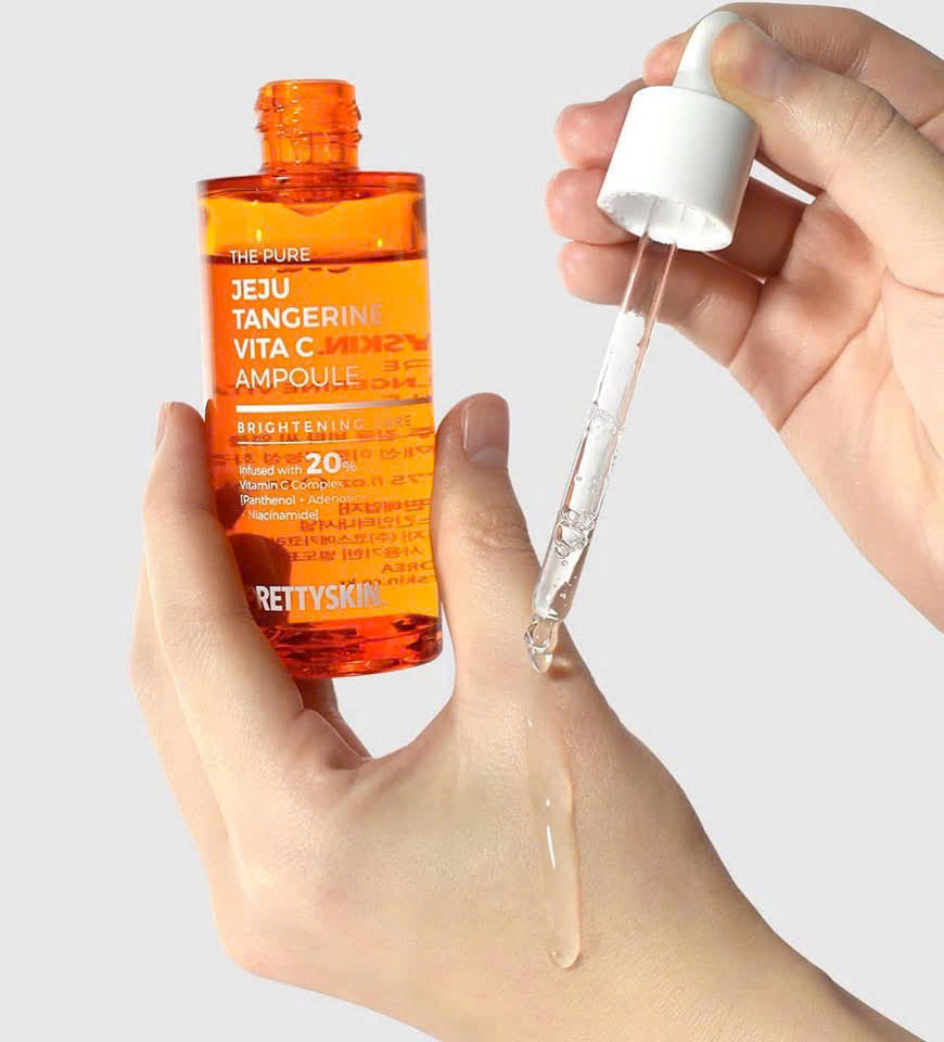 Tinh Chất Dưỡng Sáng Da Vita C Pretty Skin The Pure Jeju Tangerine Vita C Ampoule