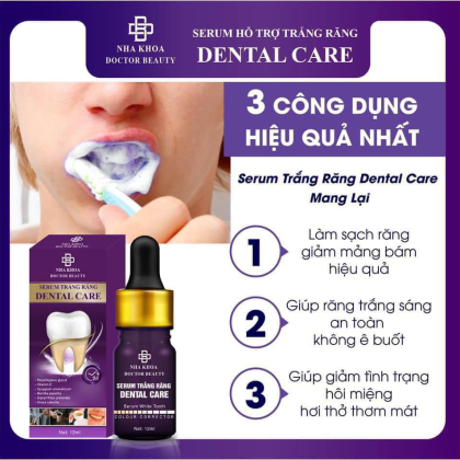Serum trắng răng Unismile Unikare  Hỗ trợ cải thiện vết ố vàng răng làm sạch mảng bám trên răng