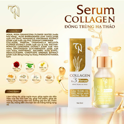 Combo 4 sản phẩm kem Face ngày, face Đêm , chống nắng, serum Collagen x3