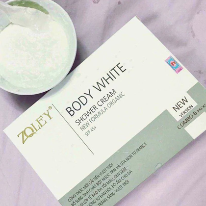 Tắm Trắng Body Zoley Shower Cream Hộp 6 Gói tuyệt đối an toàn và mang đến những lợi ích tích cực đến làn da của bạn