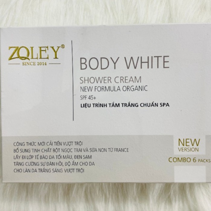 Tắm Trắng Body Zoley Shower Cream Hộp 6 Gói tuyệt đối an toàn và mang đến những lợi ích tích cực đến làn da của bạn