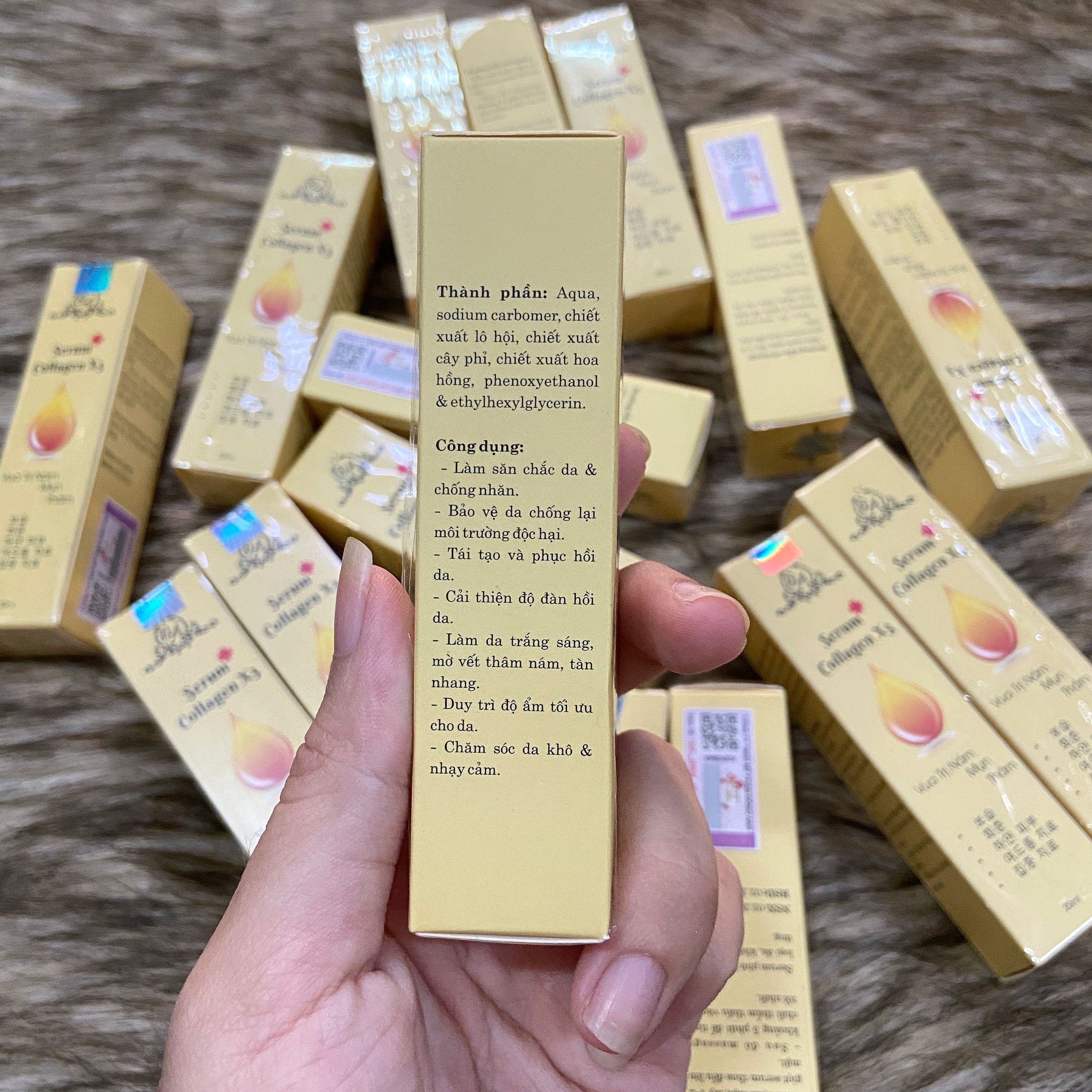 Serum collagen x3 có công dụng gì?