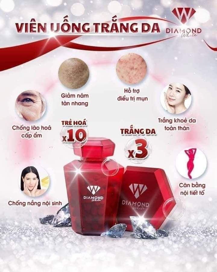 Viên uống trắng da Ngọc Trinh Diamond White chính hãng