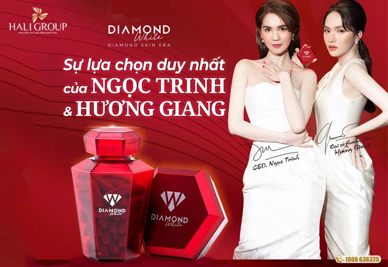 Viên uống trắng da Ngọc Trinh Diamond White chính hãng