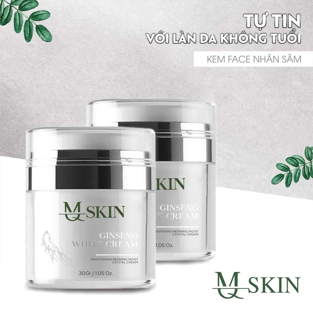 Kem face dưỡng trắng da nhân sâm MQ SKIN