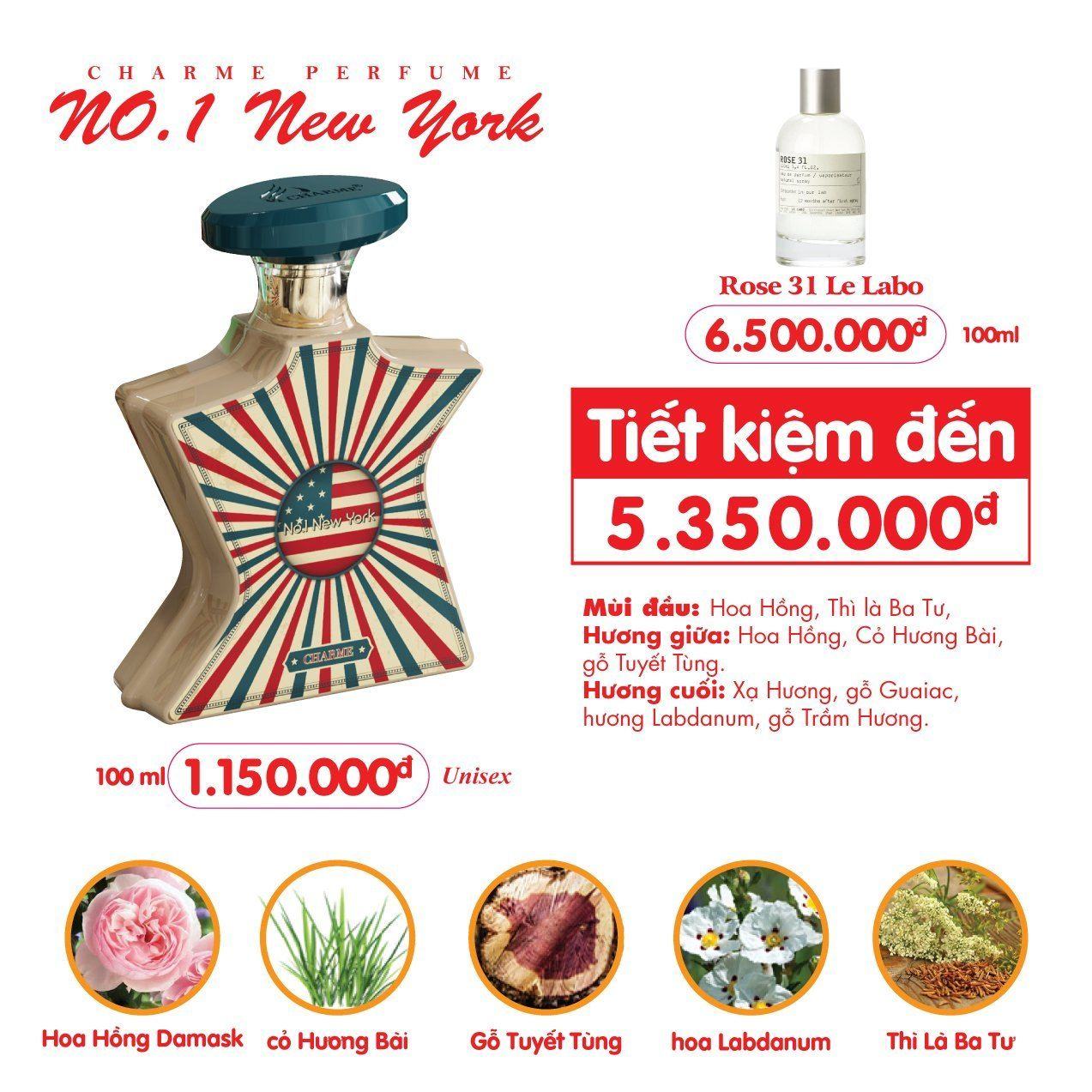 Nước hoa Charme No.1 New York 100ml
