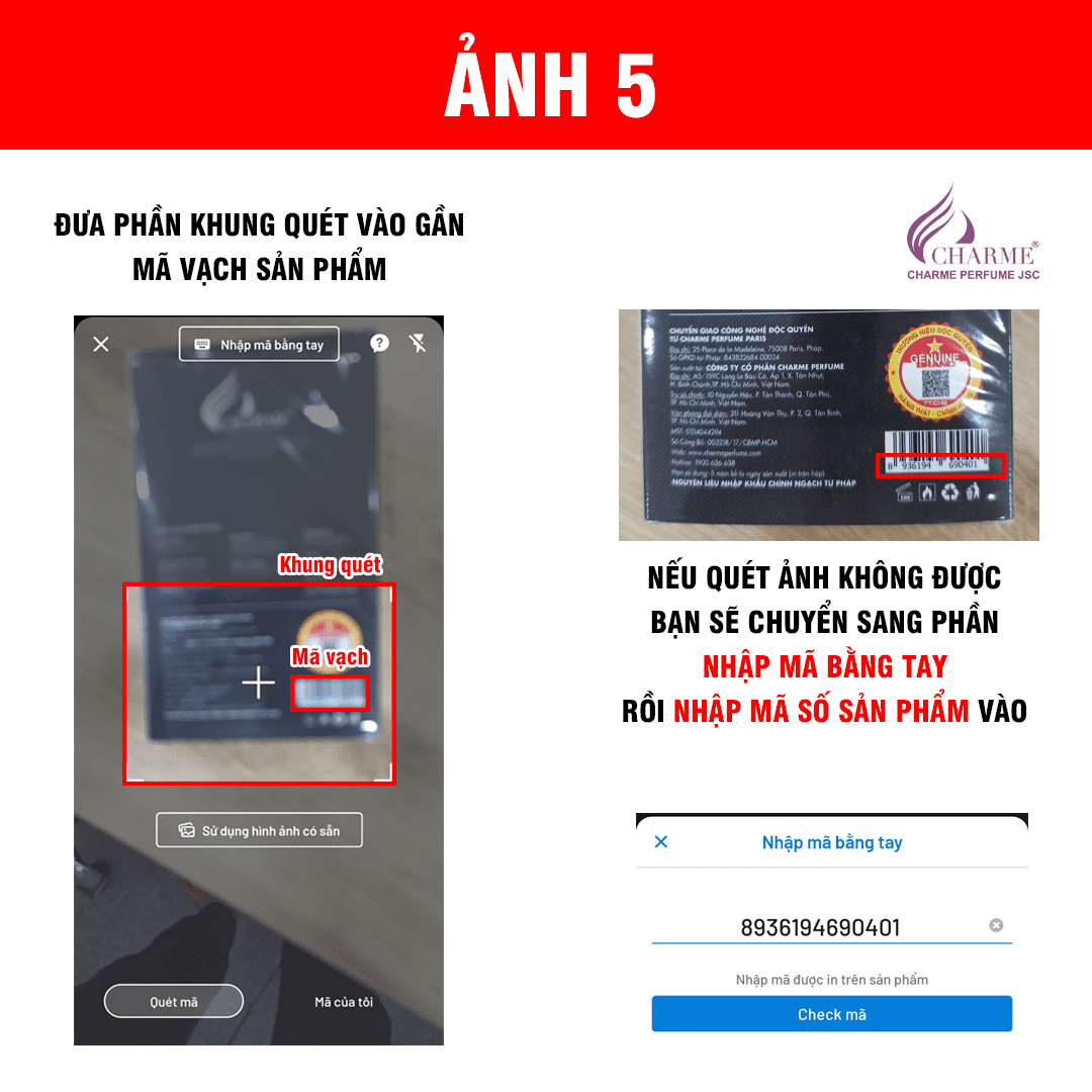 Cách check hàng chính hãng bằng mã vạch