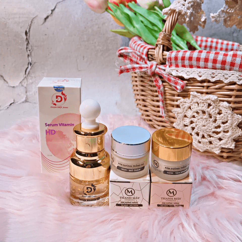 Combo Serum HD kết hợp kem Face Mây