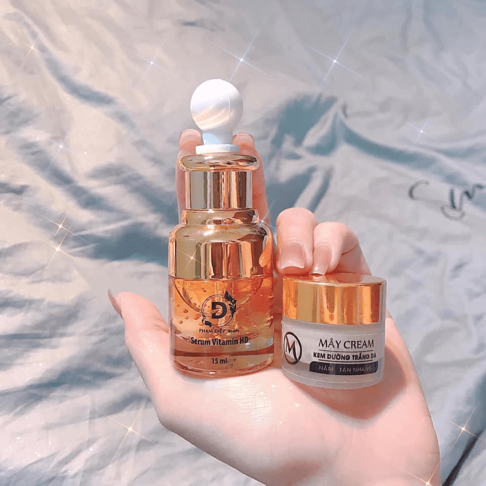 Combo Serum HD kết hợp kem Face Mây