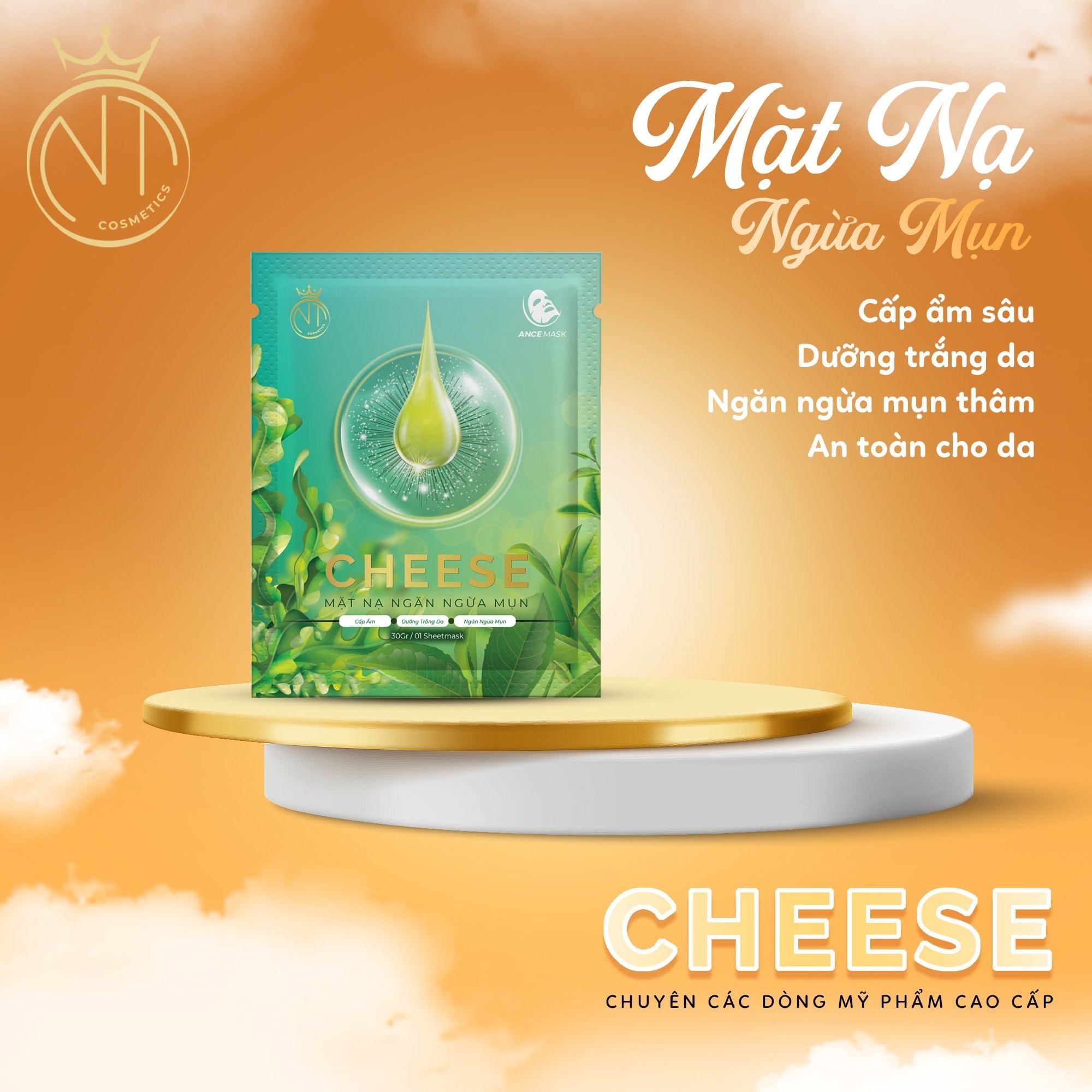 Chiếc Mặt nạ ngừa mụn Cheese gây nghiện cho các chị em là đây