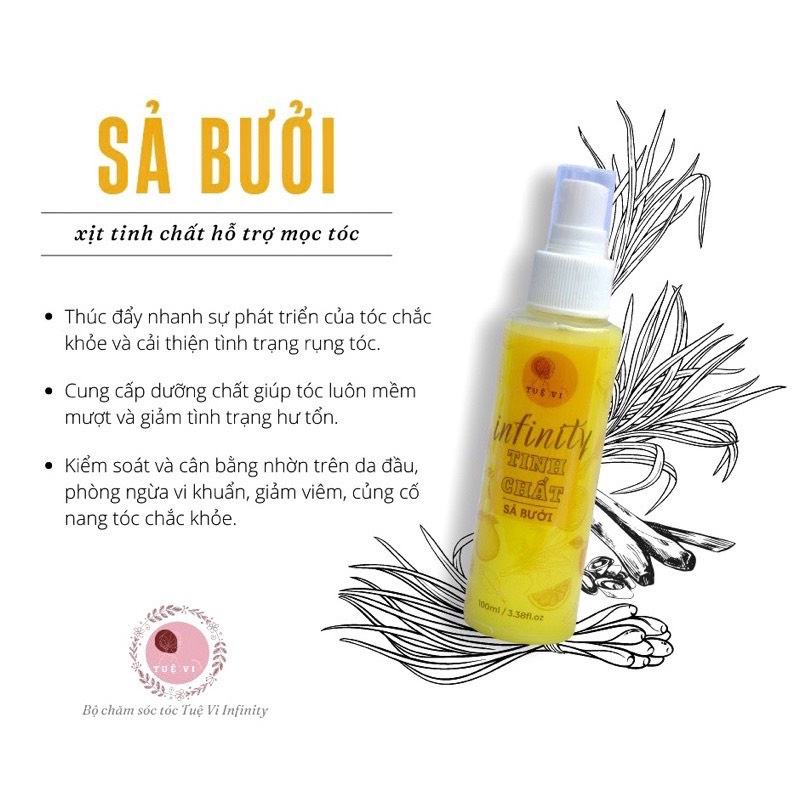 Xịt tinh dầu bưởi TUỆ VI sản phẩm từ thiên nhiên giúp kích mọc tóc