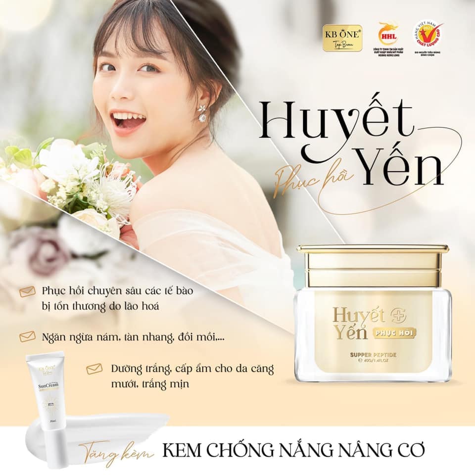 Nâng Niu Và Chăm Sóc Da Với Kem Dưỡng Huyết Yến Phục Hồi KB One