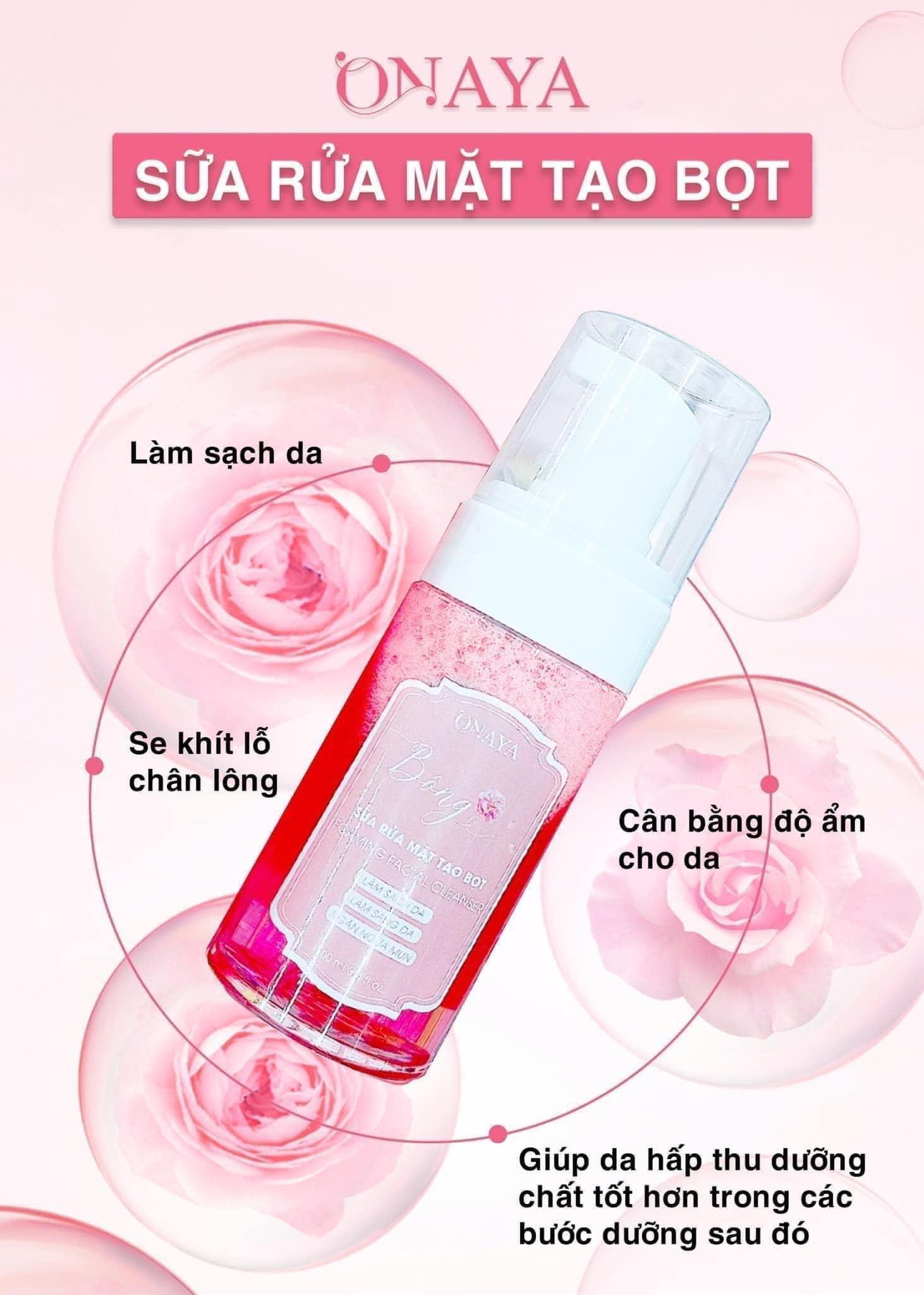 Đánh Bay Bụi Bẩn - Trở Về Làn Da Trắng Sạch Mụn Với Sữa Rửa Mặt Tạo Bọt Nhà ONAYA