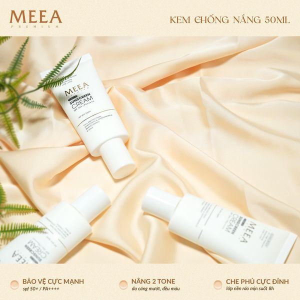Mùa Hè Có Nắng Nhưng Da Văn Trắng Xinh Với Kem Chống Nắng MEEA Origin Sun Cream 50ML