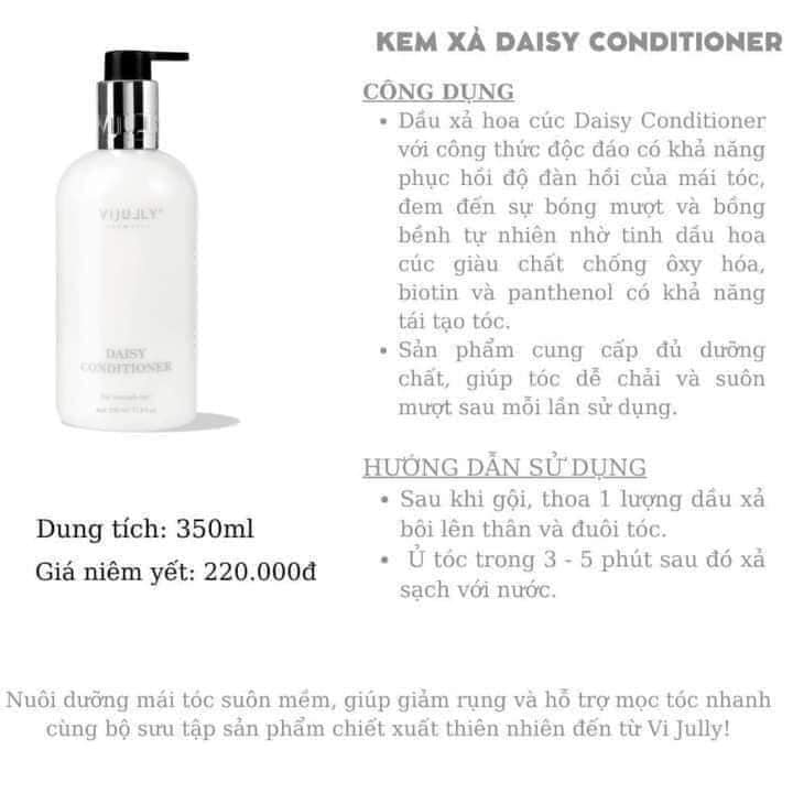 Combo Gội Xịt Xả Vijully Phiên bản mới