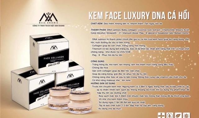 Kem face cá hồi Meea Organic phục hồi da cấp tốc