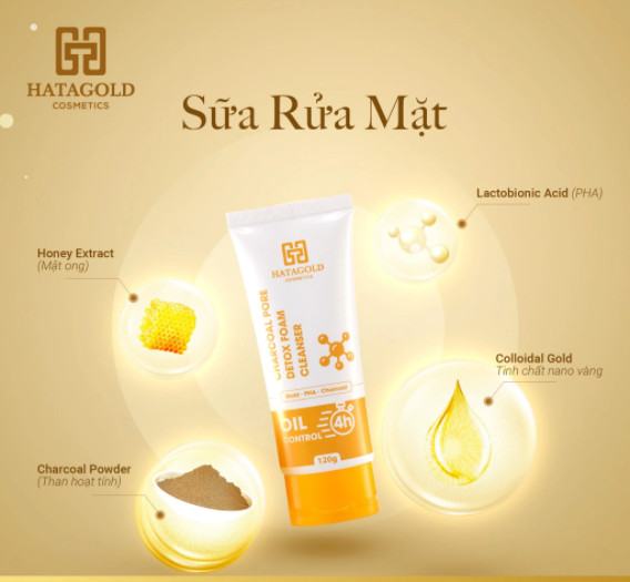 Da khỏe sạch mụn với sữa rửa mặt Hatagold