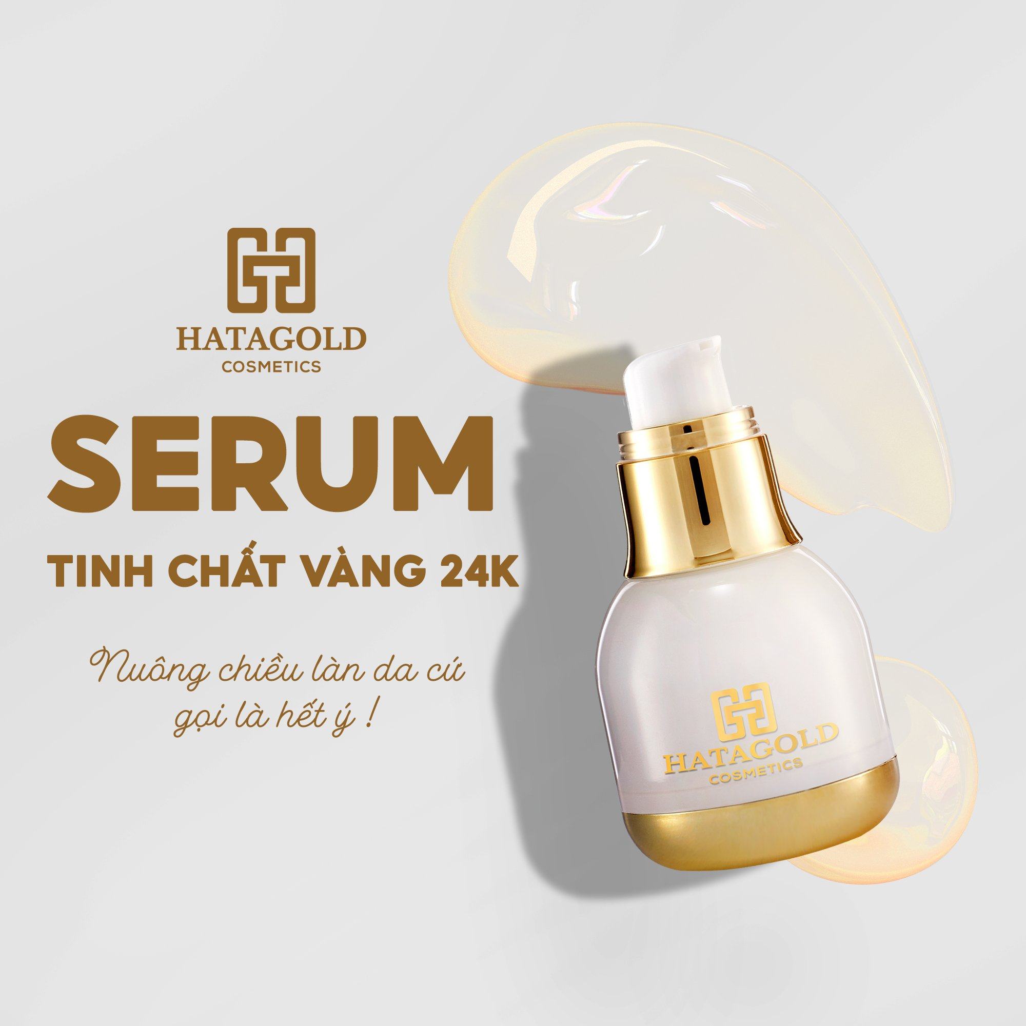 Serum tinh chất vàng 24k Hatagold giúp cải thiện dấu hiệu lão hóa