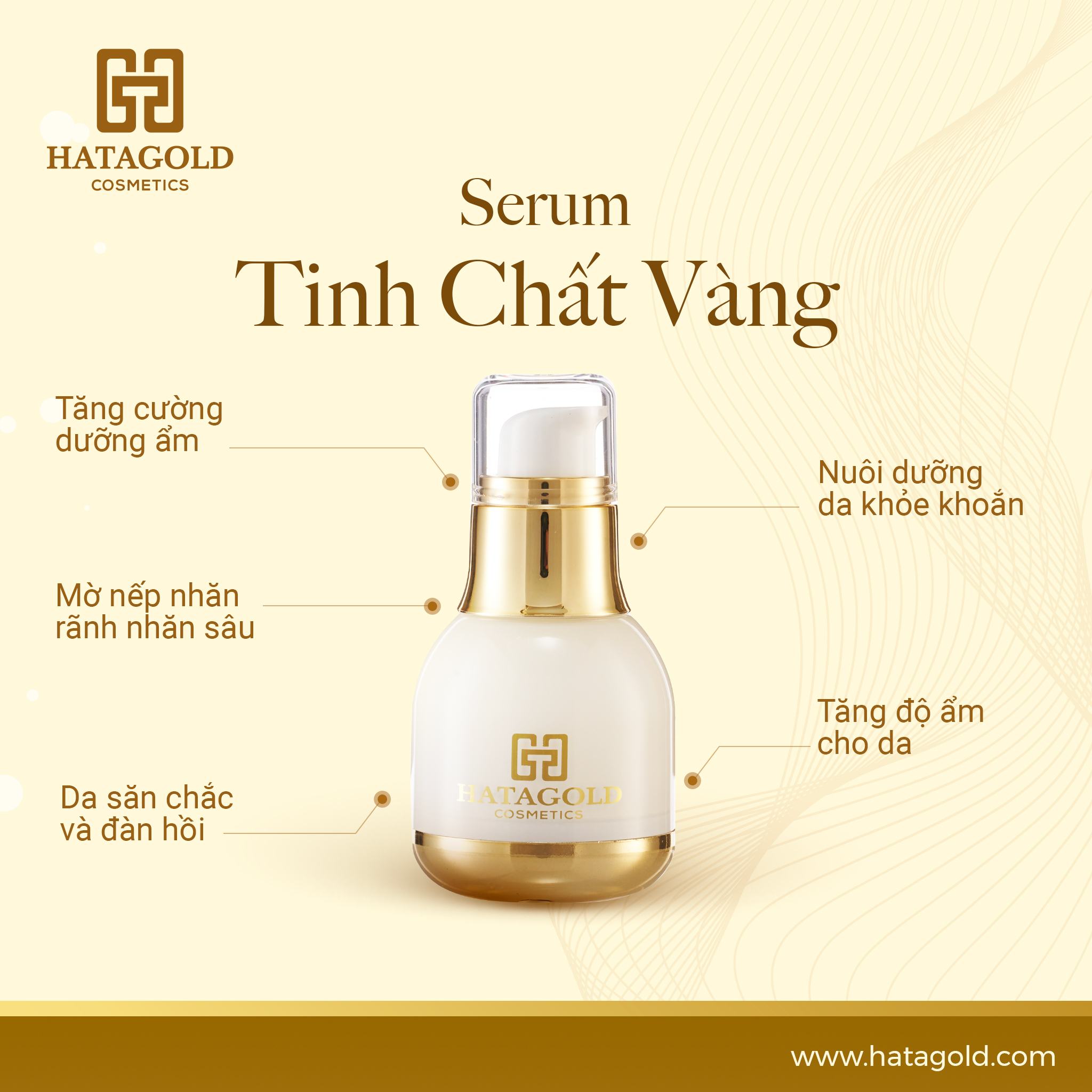 Đánh bay nám tàn nhang cùng serum tinh chất vàng 24k Hatagold