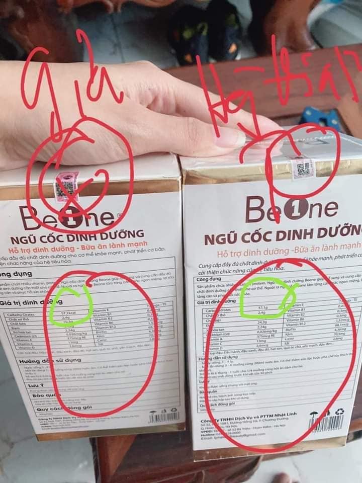 Cảnh báo và cách phân biệt hàng giả ngũ cốc Beone