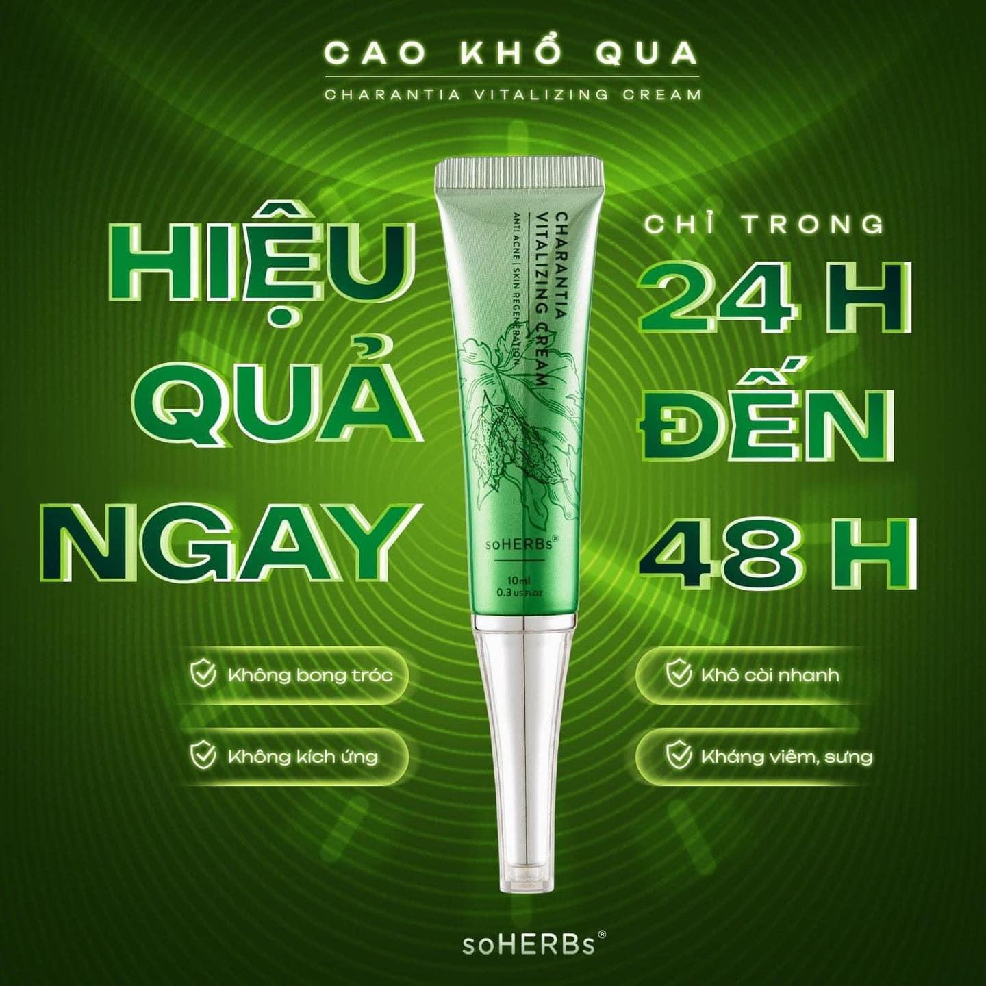 Một sản phẩm trị mụn lành tính hiệu quả cao đứng top hiện nay cao khổ qua trị mụn Soherbs