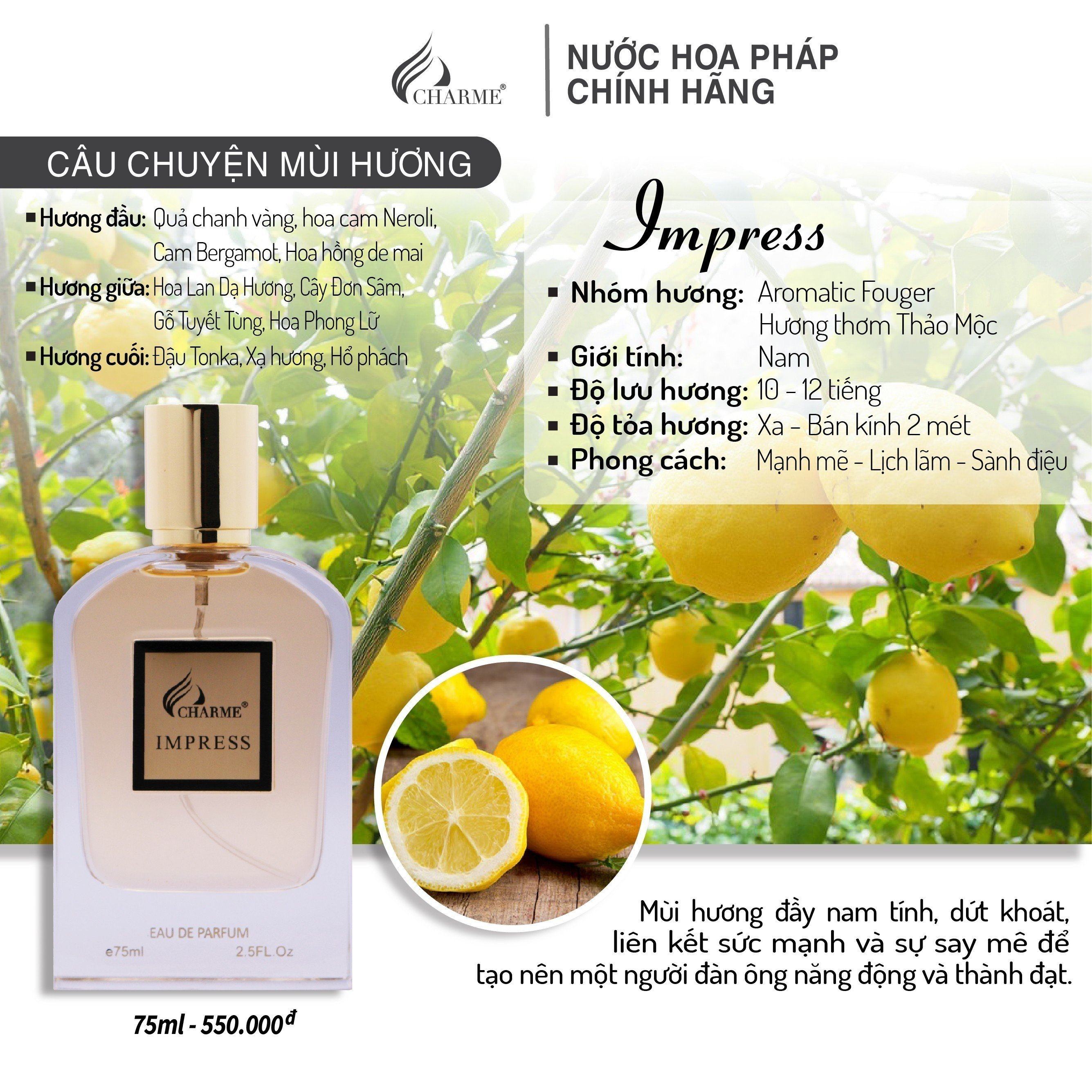 Charme Impress lịch lãm cuối tuần cho chàng