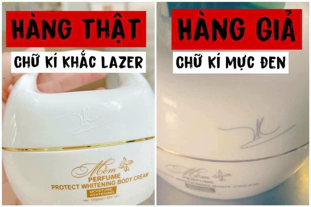 Phân biệt thật giả Body mềm A cosmetic