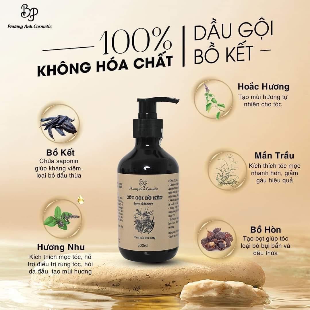 Chị nào mà chán dầu gội công nghiệp thì chuyển qua dùng dầu gội thiên nhiên nhà Phương Anh cosmetic