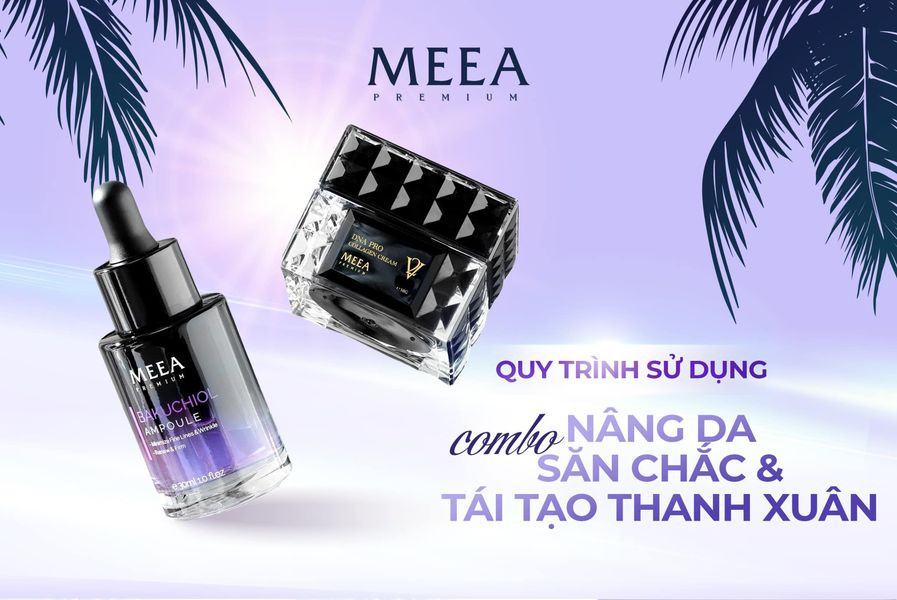 COMBO NÂNG DA SĂN CHẮC & TÁI TẠO THANH XUÂN - Face serum Collagen Cá Hồi DNA Pro V2 Meea Origin