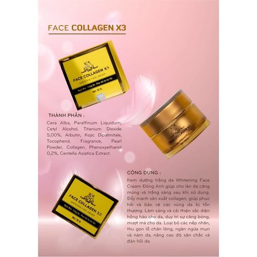 Kem Face Collagen X3 - Nguyễn Huỳnh Như - Kem Face Collagen X3 Mỹ Phẩm Đông Anh