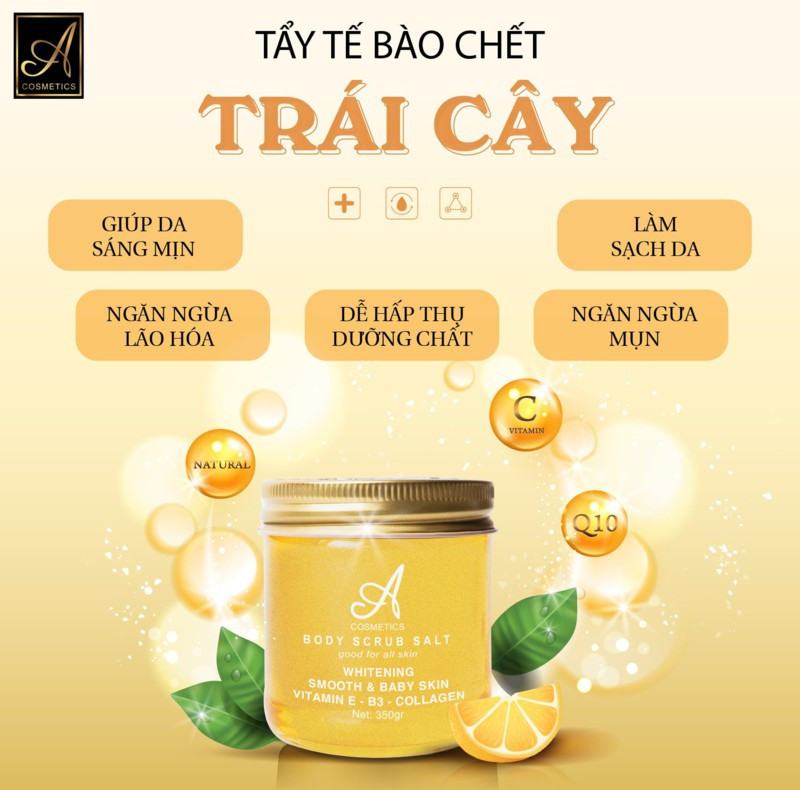 TẨY TẾ BÀO CHẾT BODY TRÁI CÂY - A COMESTICS
