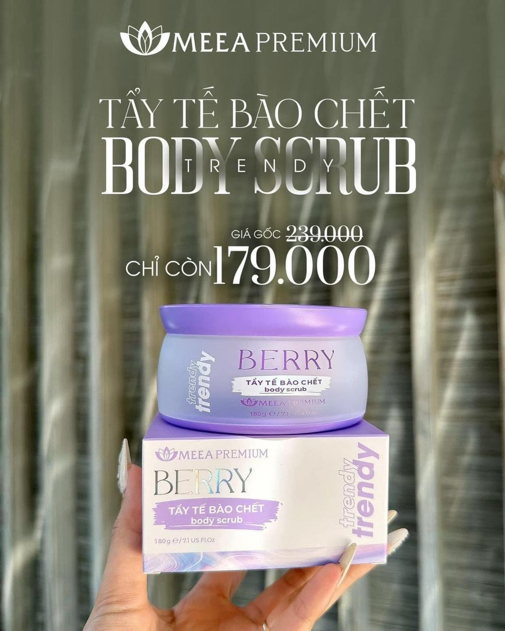 Thực sự quá tâm đắc hũ tẩy da chết Berry Tím Hạt Silica cao cấp này