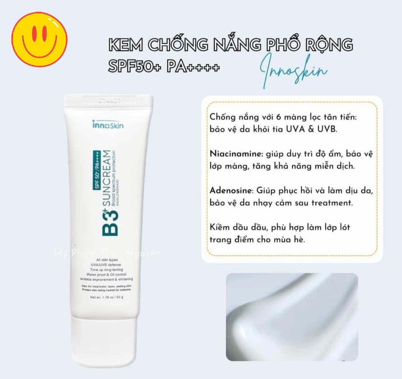 Kem chống nắng B3 InnoSkin em kem chống nắng rất được quan tâm dạo gần đây