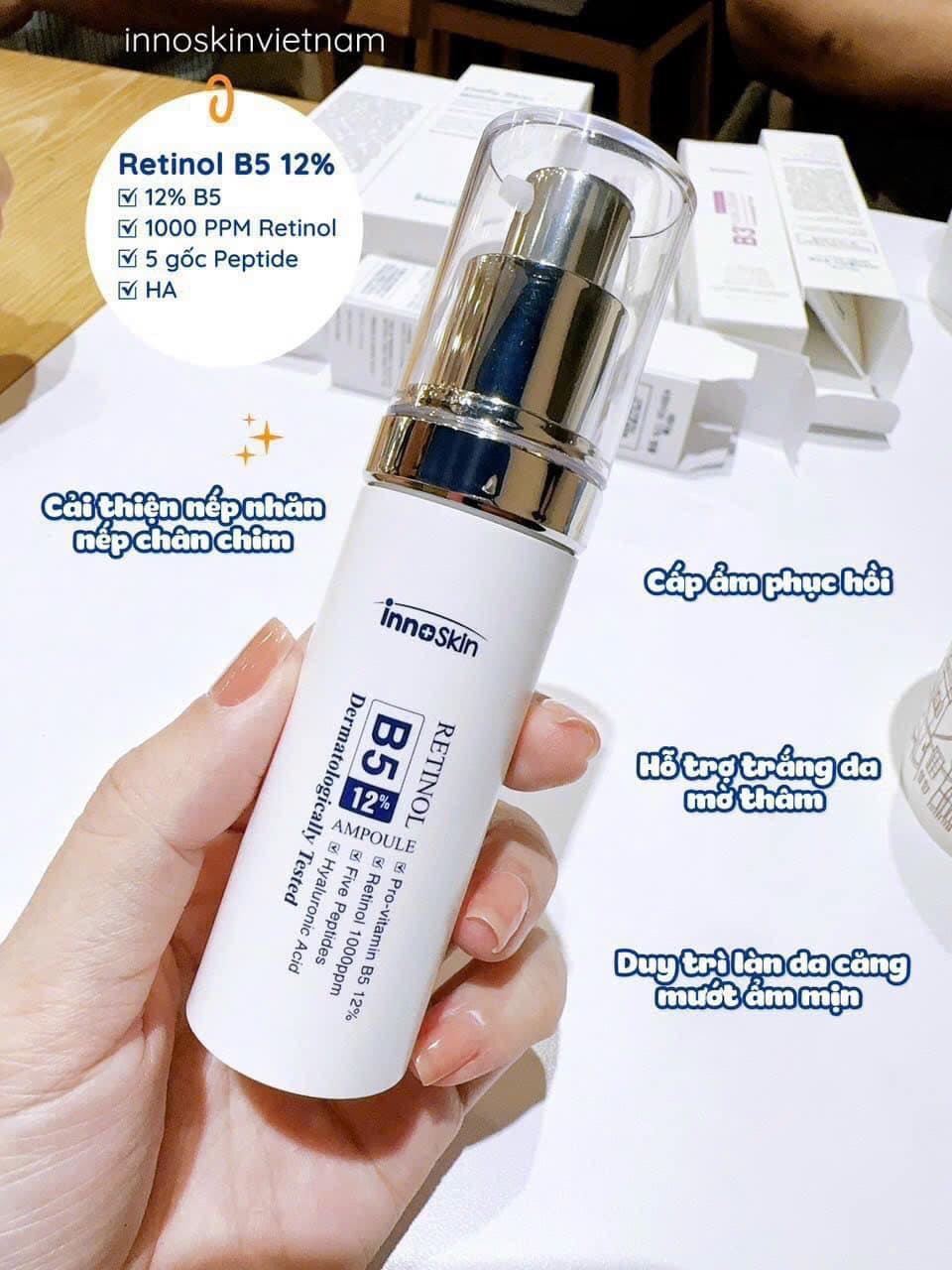 Retinol B5 12% Innoskin không bong tróc