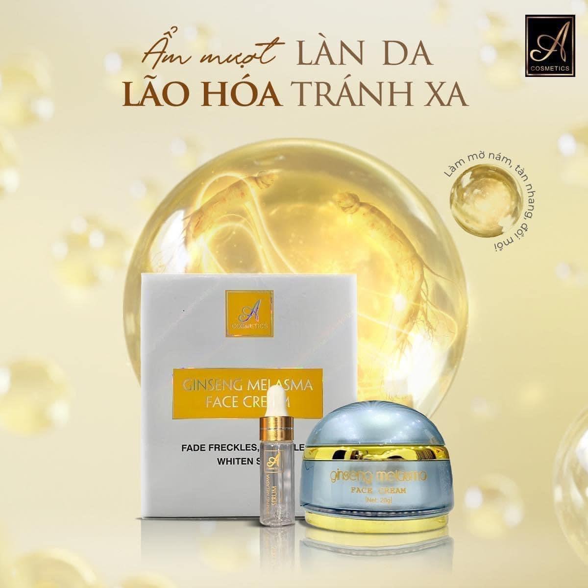 Face nám  nhân sâm đặc trị nám