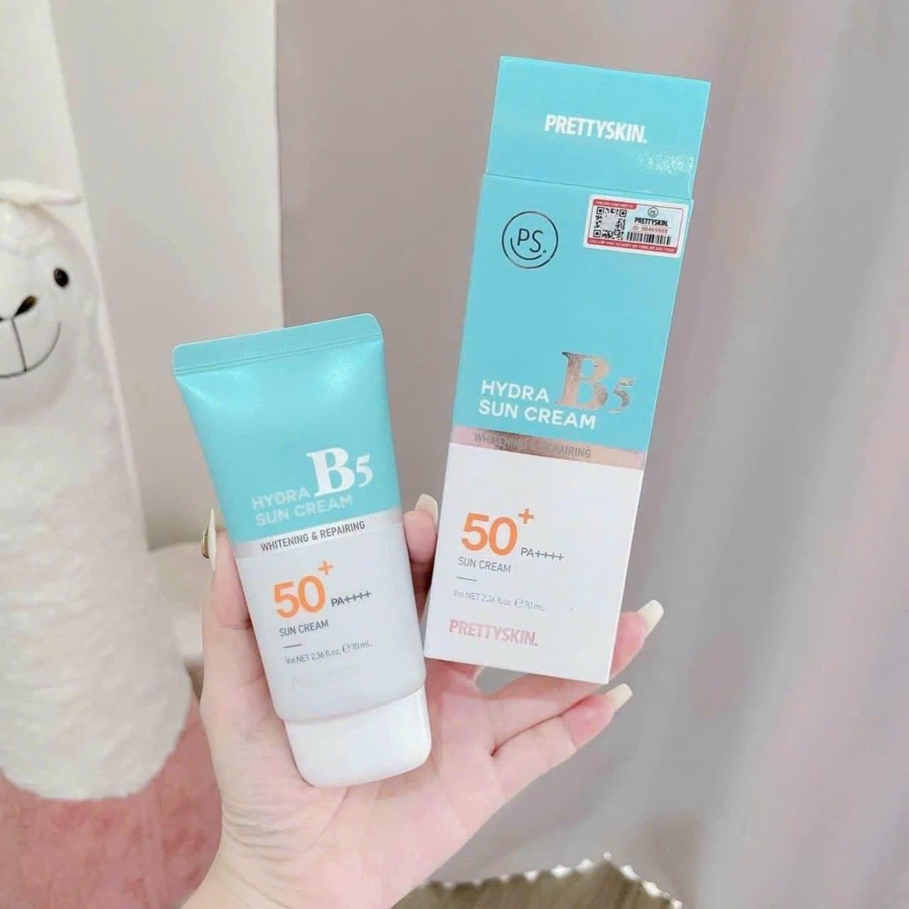 Trùm cuối phục hồi da dưỡng trắng và chống nắng gọi tên kem B5 Prettyskin