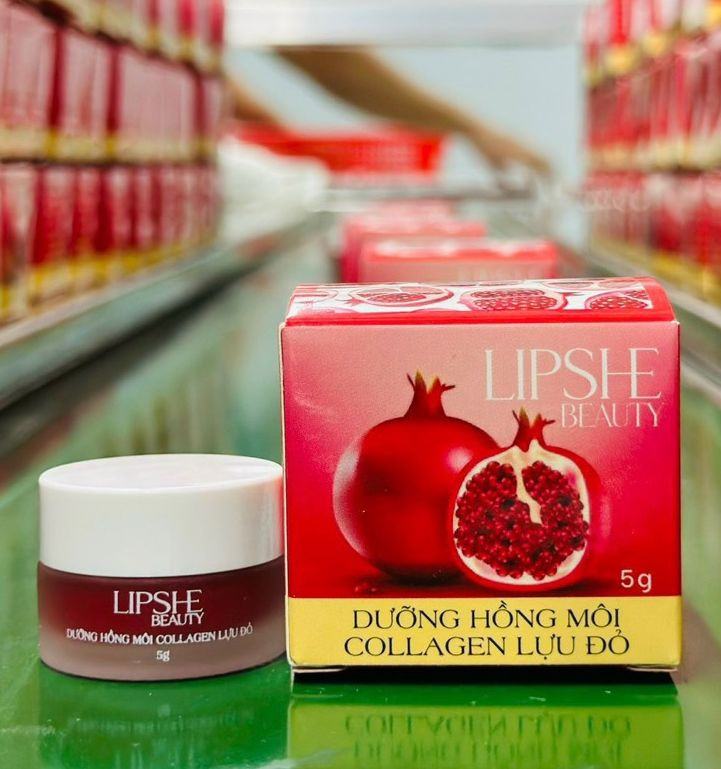 Dưỡng Hồng Môi Collagen Lựu Đỏ LIPSHE Beauty